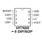 HT7660 DIP  CMOS Switched-Capacitor Voltage Converter   